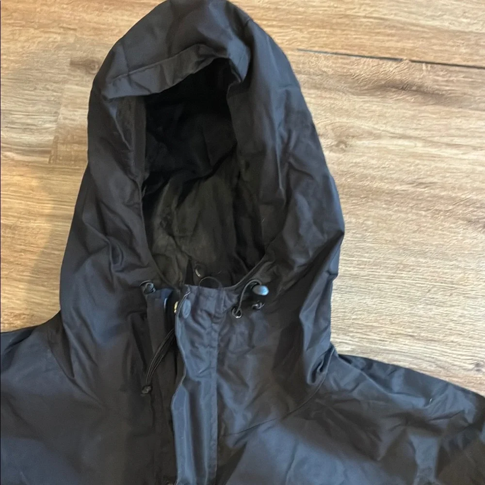 Port Authority Black Men’s 3-in-1 Windbreaker & Vest Combo Jacket with Hood